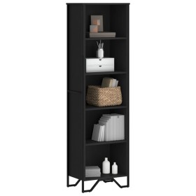 Schwarzes Regal aus Ingenieurholz 50x31x169 cm von , Bücherregale und Regale - Ref: Foro24-848614, Preis: 74,21 €, Rabatt: %