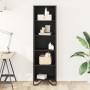 Schwarzes Regal aus Ingenieurholz 50x31x169 cm von , Bücherregale und Regale - Ref: Foro24-848614, Preis: 74,21 €, Rabatt: %
