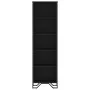 Engineered wood black shelf 50x31x169 cm by , Bookcases and shelves - Ref: Foro24-848614, Price: 71,29 €, Discount: %