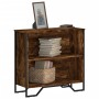 Engineered wood smoked oak bookshelf 80x31x74.5 cm by , Bookcases and shelves - Ref: Foro24-848621, Price: 44,92 €, Discount: %