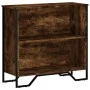 Engineered wood smoked oak bookshelf 80x31x74.5 cm by , Bookcases and shelves - Ref: Foro24-848621, Price: 44,46 €, Discount: %