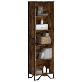 Estantería madera de ingeniería roble ahumado 50x31x169 cm de , Librerías y estanterías - Ref: Foro24-848616, Precio: 69,21 €...