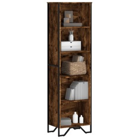 Estantería madera de ingeniería roble ahumado 50x31x169 cm de , Librerías y estanterías - Ref: Foro24-848616, Precio: 69,95 €...