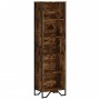 Engineered wood smoked oak bookshelf 50x31x169 cm by , Bookcases and shelves - Ref: Foro24-848616, Price: 69,95 €, Discount: %