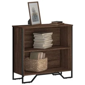 Engineered wood brown oak bookshelf 80x31x74.5 cm by , Bookcases and shelves - Ref: Foro24-848623, Price: 47,32 €, Discount: %