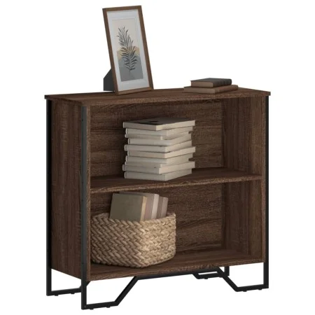 Estantería de madera de ingeniería marrón roble 80x31x74,5 cm de , Librerías y estanterías - Ref: Foro24-848623, Precio: 47,3...