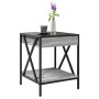 Coffee table with Infinity LED Sonoma gray 40x40x49 cm by , Coffee table - Ref: Foro24-847695, Price: 68,24 €, Discount: %