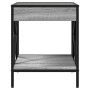 Coffee table with Infinity LED Sonoma gray 40x40x49 cm by , Coffee table - Ref: Foro24-847695, Price: 68,24 €, Discount: %