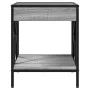Coffee table with Infinity LED Sonoma gray 40x40x49 cm by , Coffee table - Ref: Foro24-847695, Price: 67,20 €, Discount: %