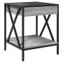 Coffee table with Infinity LED Sonoma gray 40x40x49 cm by , Coffee table - Ref: Foro24-847695, Price: 67,20 €, Discount: %