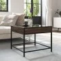 Coffee table with Infinity LED brown oak 50x50x41 cm by , Coffee table - Ref: Foro24-847681, Price: 69,31 €, Discount: %