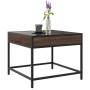 Coffee table with Infinity LED brown oak 50x50x41 cm by , Coffee table - Ref: Foro24-847681, Price: 70,12 €, Discount: %
