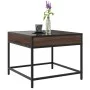 Coffee table with Infinity LED brown oak 50x50x41 cm by , Coffee table - Ref: Foro24-847681, Price: 69,31 €, Discount: %