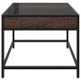 Coffee table with Infinity LED brown oak 50x50x41 cm by , Coffee table - Ref: Foro24-847681, Price: 70,12 €, Discount: %