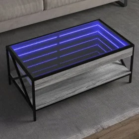 Mitteltisch mit Infinity LED in Grau Sonoma 90x50x38 cm von , Couchtisch - Ref: Foro24-847710, Preis: 113,59 €, Rabatt: %