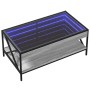 Mesa de centro con Infinity LED gris Sonoma 90x50x38 cm de , Mesas de centro - Ref: Foro24-847710, Precio: 115,56 €, Descuent...