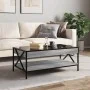 Coffee table with Infinity LED gray Sonoma 90x50x38 cm by , Coffee table - Ref: Foro24-847710, Price: 113,59 €, Discount: %