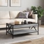 Mesa de centro con Infinity LED gris Sonoma 90x50x38 cm de , Mesas de centro - Ref: Foro24-847710, Precio: 115,56 €, Descuent...