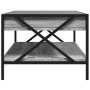 Coffee table with Infinity LED gray Sonoma 90x50x38 cm by , Coffee table - Ref: Foro24-847710, Price: 113,59 €, Discount: %