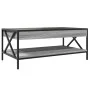 Coffee table with Infinity LED gray Sonoma 90x50x38 cm by , Coffee table - Ref: Foro24-847710, Price: 113,59 €, Discount: %