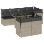 Gartensofagarnitur 8-teilig mit grauen Polstern aus synthetischem Rattan von , Gartensets - Ref: Foro24-3266412, Preis: 629,7...
