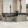 Gartenmöbel-Set 9-teilig mit Kissen aus hellem grauem Kunst-Rattan. von , Gartensets - Ref: Foro24-3267172, Preis: 670,07 €, ...