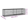 Gabionenkorb mit verzinktem Eisenüberdachung 200x50x50 cm von , Töpfe und Pflanzgefäße - Ref: Foro24-3295133, Preis: 74,57 €,...