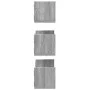 Wandregal 3 Stück aus Sonoma-Grau Holzwerkstoff 58x18x18cm von , Regale und Regale - Ref: Foro24-853286, Preis: 28,60 €, Raba...