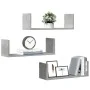 Wandregale 2 Stück aus grauem Beton-Ingenieurholz 58x18x18cm. von , Regale und Regale - Ref: Foro24-853284, Preis: 28,89 €, R...