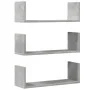 Wandregale 2 Stück aus grauem Beton-Ingenieurholz 58x18x18cm. von , Regale und Regale - Ref: Foro24-853284, Preis: 28,89 €, R...