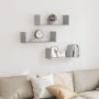 Wall shelves 2 units engineered wood gray concrete 58x18x18cm by , Shelves and shelves - Ref: Foro24-853284, Price: 27,49 €, ...