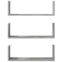 Wandregale 2 Stück aus grauem Beton-Ingenieurholz 58x18x18cm. von , Regale und Regale - Ref: Foro24-853284, Preis: 28,89 €, R...