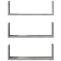 Wandregale 2 Stück aus grauem Beton-Ingenieurholz 58x18x18cm. von , Regale und Regale - Ref: Foro24-853284, Preis: 29,35 €, R...