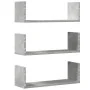 Wandregale 2 Stück aus grauem Beton-Ingenieurholz 58x18x18cm. von , Regale und Regale - Ref: Foro24-853284, Preis: 28,89 €, R...