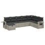 Gartensofagarnitur 8-teilig mit grauen Polstern aus synthetischem Rattan von , Gartensets - Ref: Foro24-3263898, Preis: 543,3...