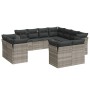 Gartensofagarnitur 11-teilig mit grauen Polstern aus synthetischem Rattan von , Gartensets - Ref: Foro24-3218512, Preis: 873,...