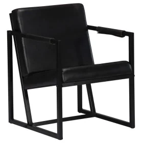 Schwarzer Echtledersessel von , Sessel - Ref: Foro24-247801, Preis: 195,78 €, Rabatt: %