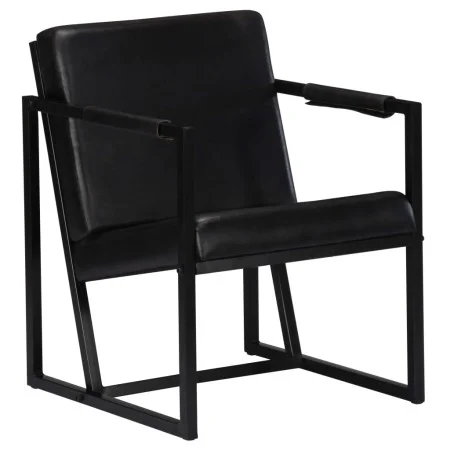 Schwarzer Echtledersessel von , Sessel - Ref: Foro24-247801, Preis: 195,75 €, Rabatt: %