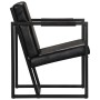 Black genuine leather armchair by , Armchairs - Ref: Foro24-247801, Price: 198,33 €, Discount: %