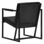 Black genuine leather armchair by , Armchairs - Ref: Foro24-247801, Price: 198,33 €, Discount: %