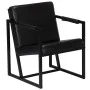 Schwarzer Echtledersessel von , Sessel - Ref: Foro24-247801, Preis: 195,75 €, Rabatt: %