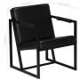 Schwarzer Echtledersessel von , Sessel - Ref: Foro24-247801, Preis: 195,75 €, Rabatt: %
