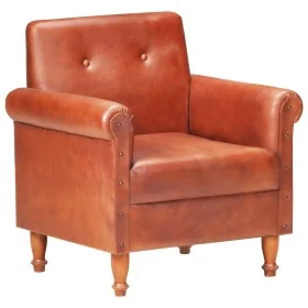 Brauner Ledersessel mit Armlehnen von , Sessel - Ref: Foro24-320778, Preis: 258,96 €, Rabatt: %
