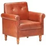 Sillón butaca de cuero auténtico marrón de , Sillones - Ref: Foro24-320778, Precio: 257,05 €, Descuento: %
