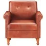 Sillón butaca de cuero auténtico marrón de , Sillones - Ref: Foro24-320778, Precio: 257,05 €, Descuento: %