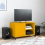 Mueble de TV acero amarillo mostaza 68x39x43,5 cm von , TV-Möbel - Ref: Foro24-846671, Preis: 56,04 €, Rabatt: %