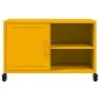 Mueble de TV acero amarillo mostaza 68x39x43,5 cm by , TV Furniture - Ref: Foro24-846671, Price: 55,53 €, Discount: %