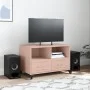 Mueble para TV acero laminado en frío rosa 68x39x43,5 cm by , TV Furniture - Ref: Foro24-846699, Price: 67,32 €, Discount: %