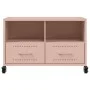 TV-Möbel aus kaltgewalztem Stahl in Rosa, 68x39x43,5 cm. von , TV-Möbel - Ref: Foro24-846699, Preis: 67,32 €, Rabatt: %