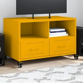 TV-Möbel aus kaltgewalztem Stahl in Senfgelb 68x39x43,5 cm von , TV-Möbel - Ref: Foro24-846701, Preis: 79,18 €, Rabatt: %